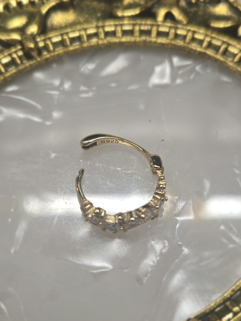 Gold-Tone Cubic Zirconia Nose Ring